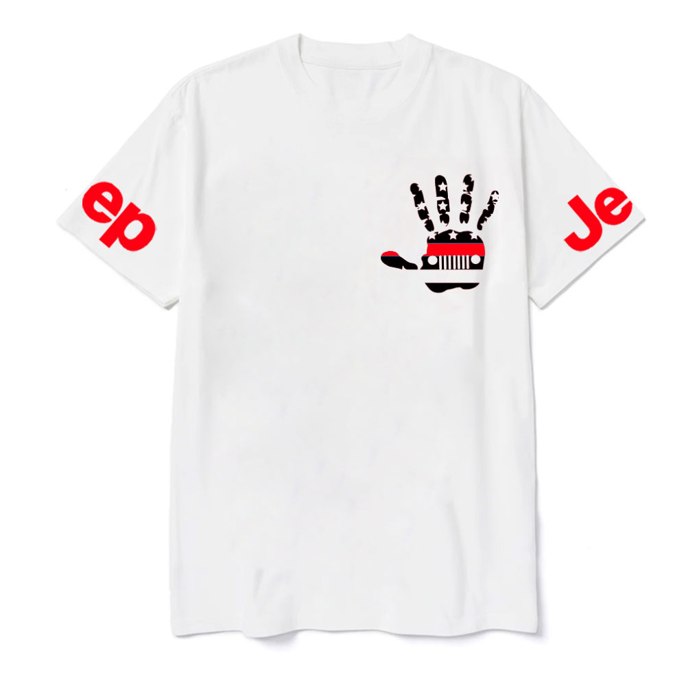 Jp Wave Firefighter Red Line US Flag T-Shirt