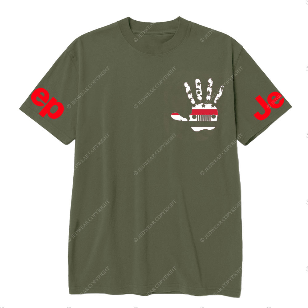 Jp Wave Firefighter Red Line US Flag T-Shirt
