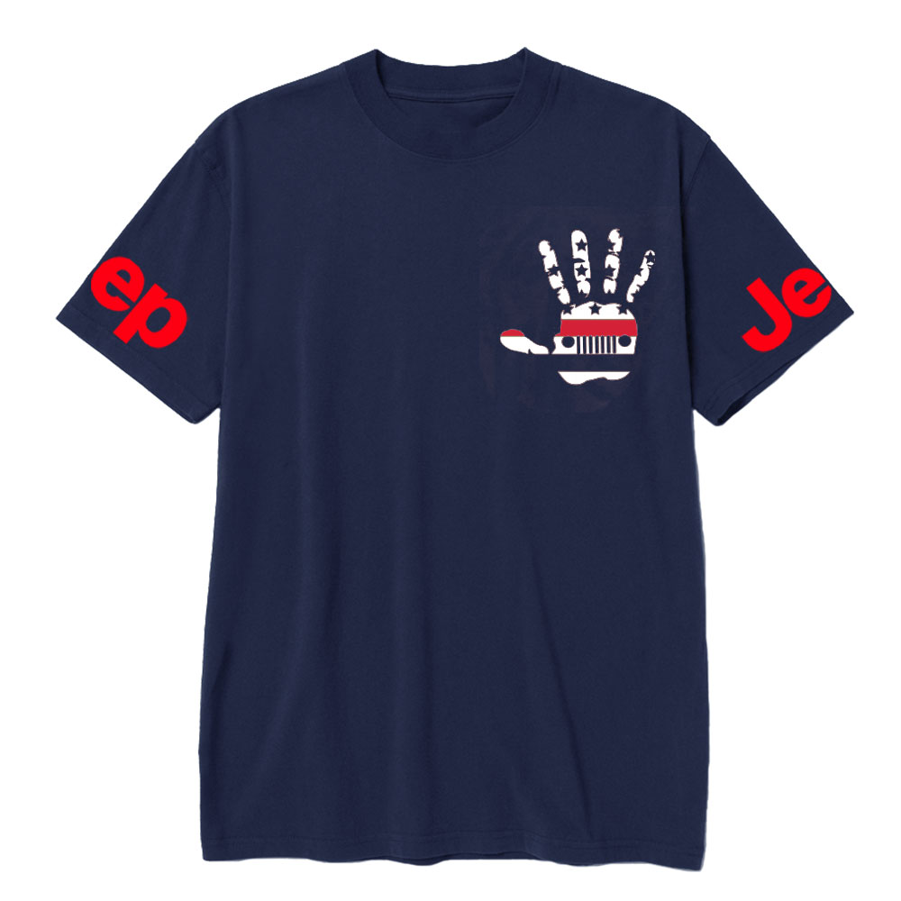 Jp Wave Firefighter Red Line US Flag T-Shirt