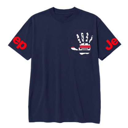 Jp Wave Firefighter Red Line US Flag T-Shirt
