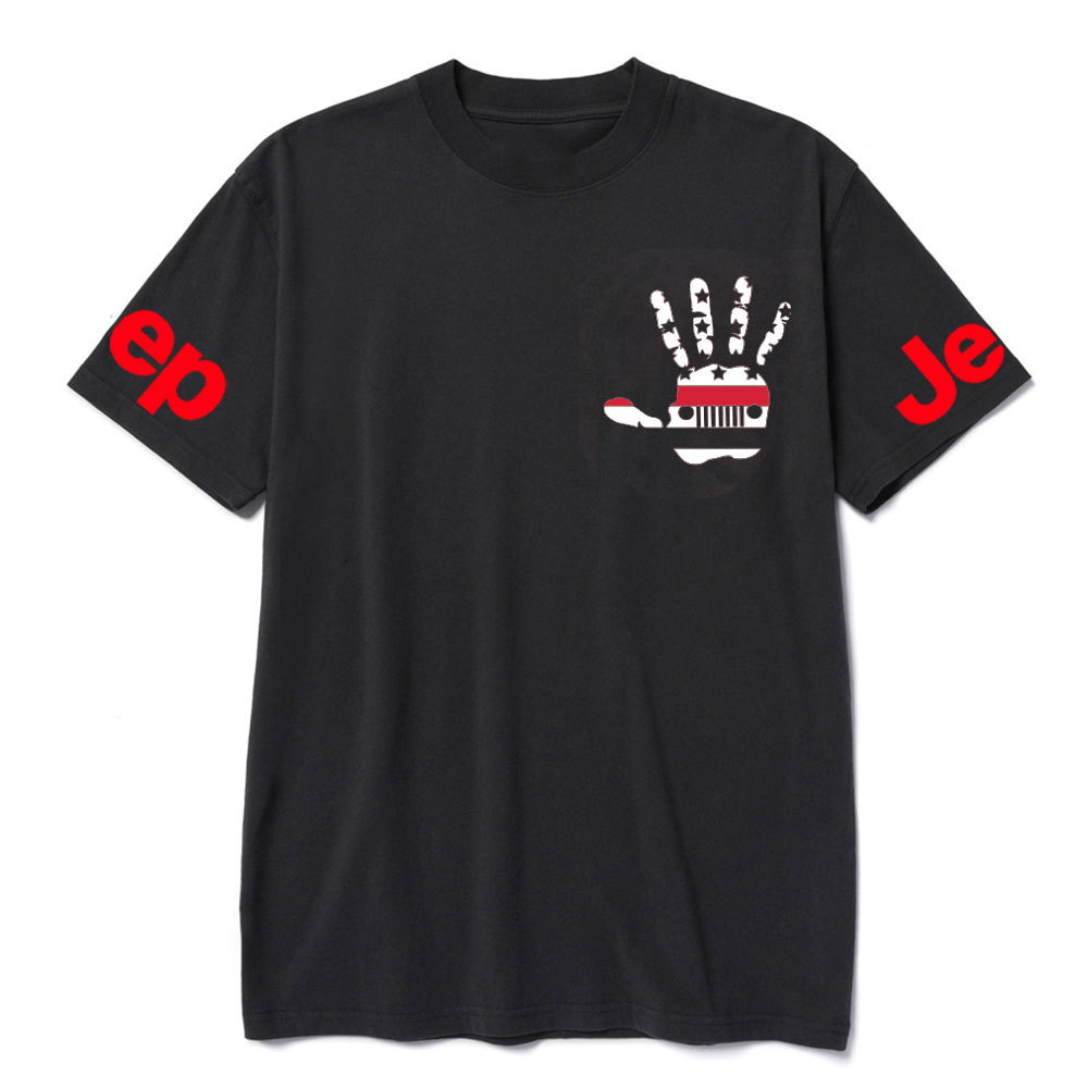 Jp Wave Firefighter Red Line US Flag T-Shirt