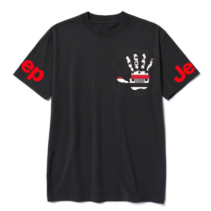 Jp Wave Firefighter Red Line US Flag T-Shirt