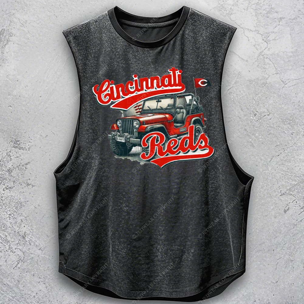 Reds Baseball Jp Men's Tank