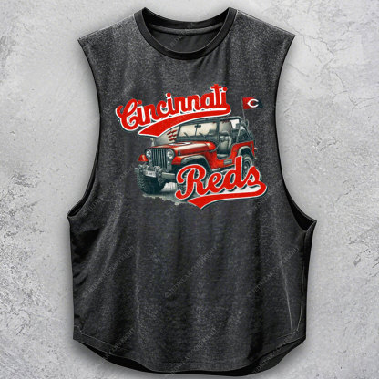 Reds Baseball Jp Men's Tank