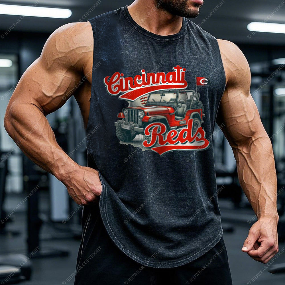 Reds Baseball Jp Men's Tank
