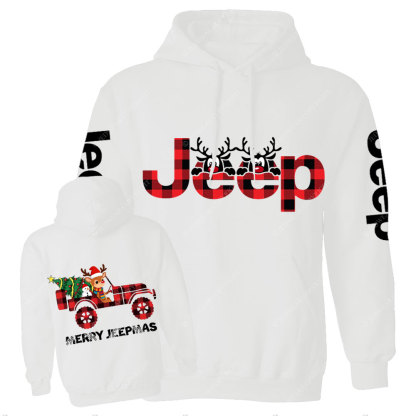 Merry Jpermas Reindeer Snowman Jp Truck Casual Hoodie