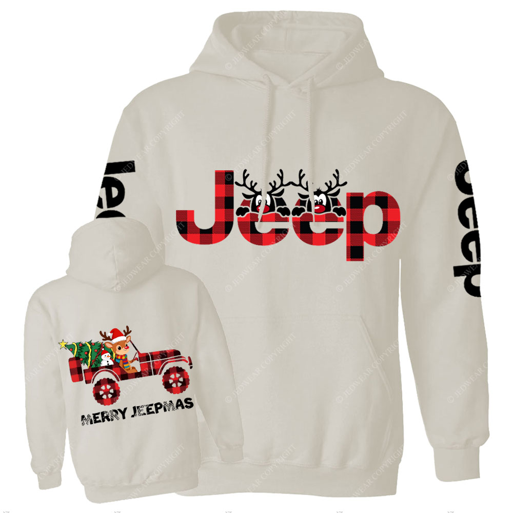 Merry Jpermas Reindeer Snowman Jp Truck Casual Hoodie