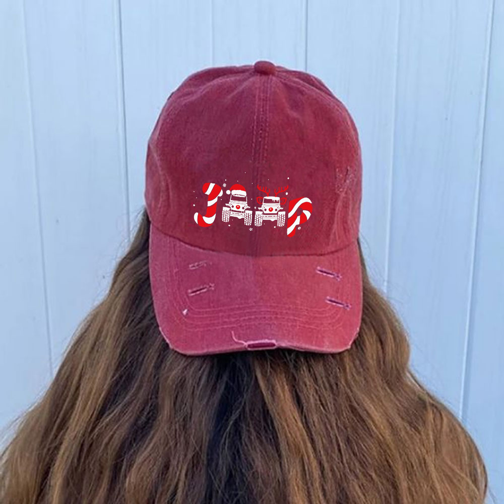 Santa Deer Candy Jp Merry Christmas Baseball Cap