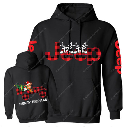 Merry Jpermas Reindeer Snowman Jp Truck Casual Hoodie