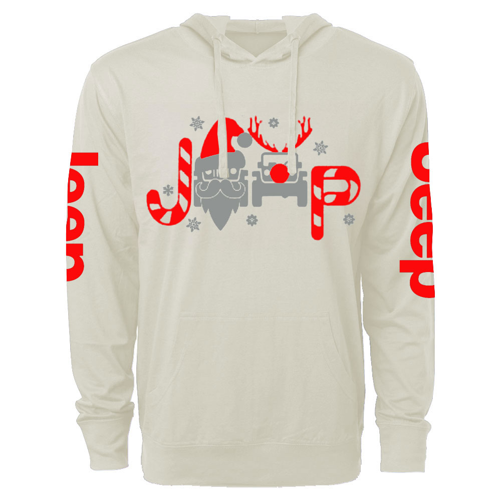 Pretty Jps Christmas Santa Claus And Reindeer Oversized Lightweight Hoodie