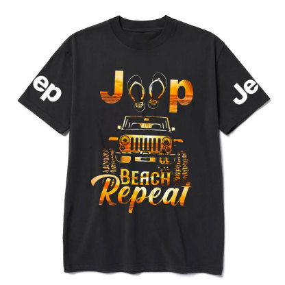Jp Flip Flops Beach Repeat Jp Lover T-Shirt