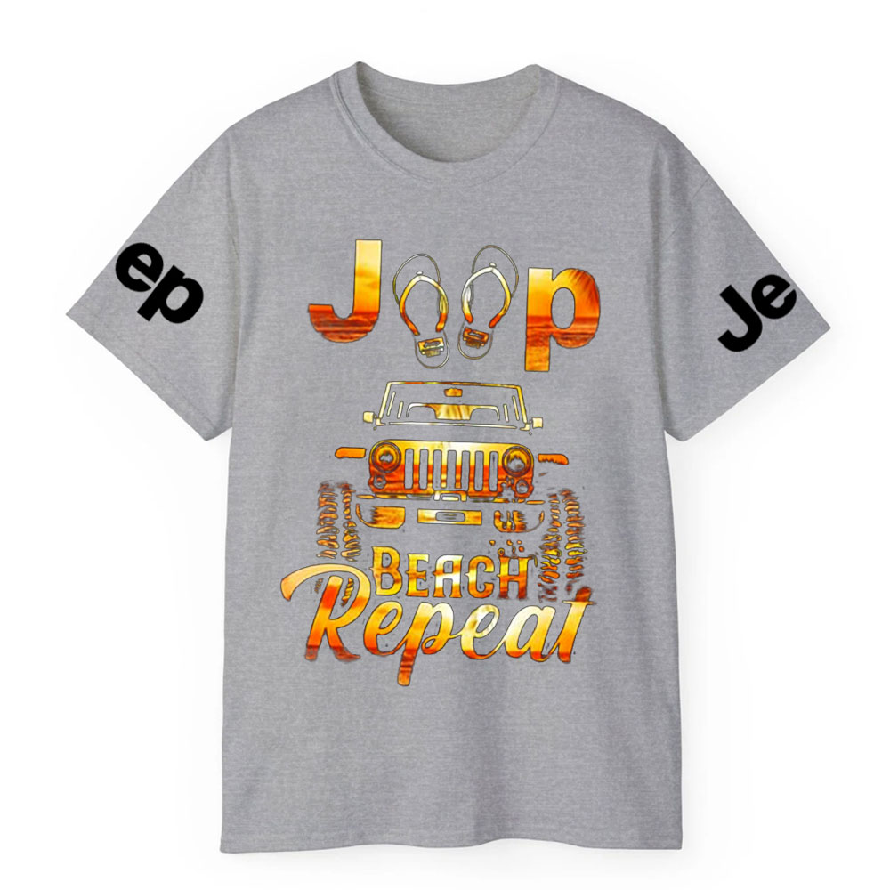 Jp Flip Flops Beach Repeat Jp Lover T-Shirt