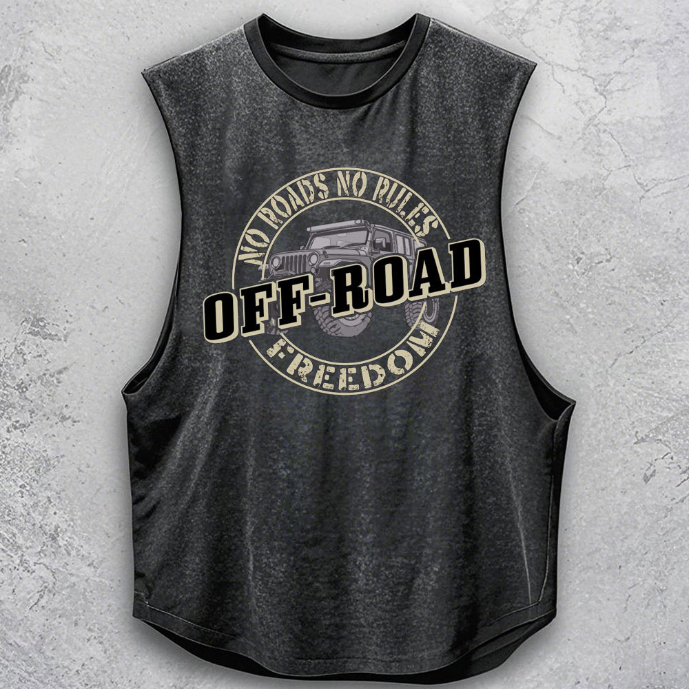 No Road, No Rules Jp Advanture Freedom Men Tank
