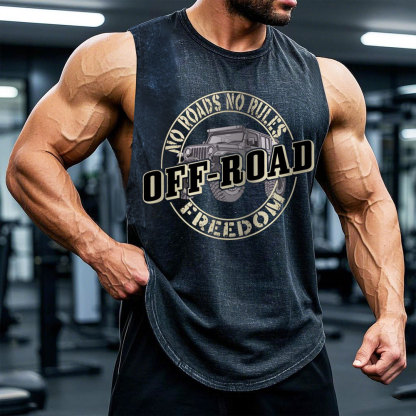 No Road, No Rules Jp Advanture Freedom Men Tank