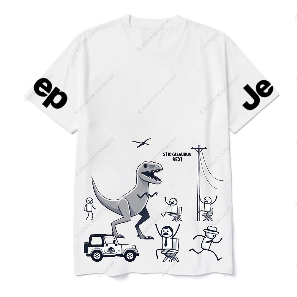Horror Stickasaurus Rex Funny Jp T-Shirt