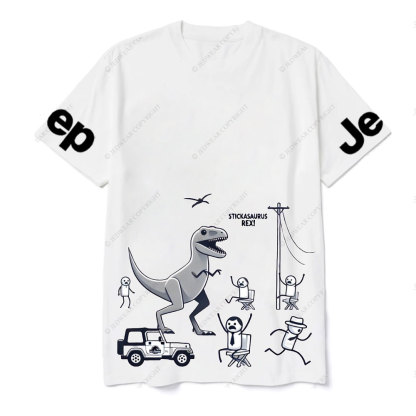 Horror Stickasaurus Rex Funny Jp T-Shirt