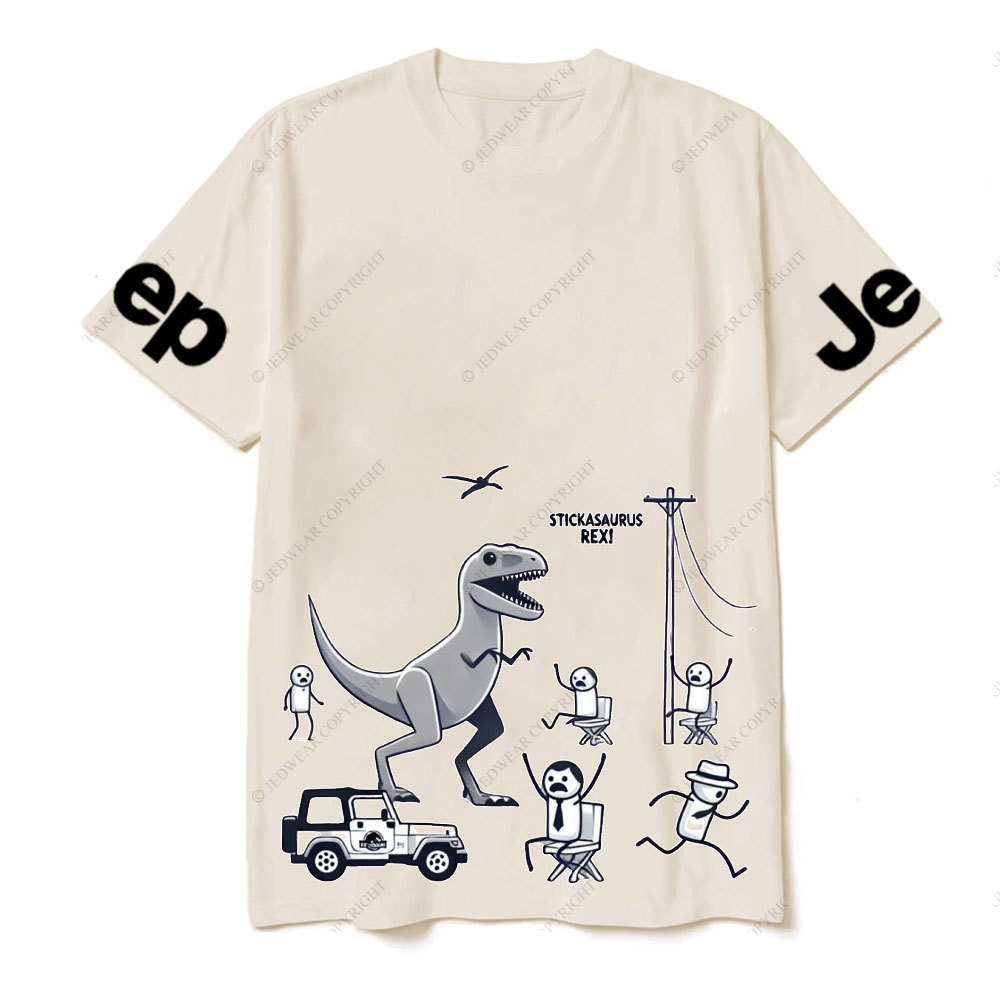 Horror Stickasaurus Rex Funny Jp T-Shirt