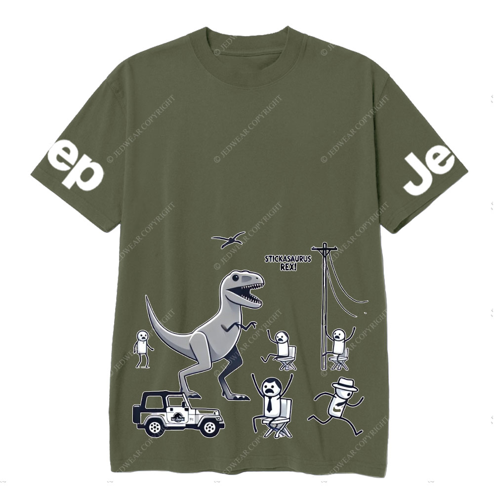 Horror Stickasaurus Rex Funny Jp T-Shirt