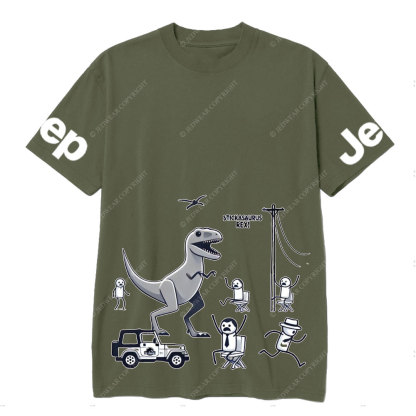 Horror Stickasaurus Rex Funny Jp T-Shirt