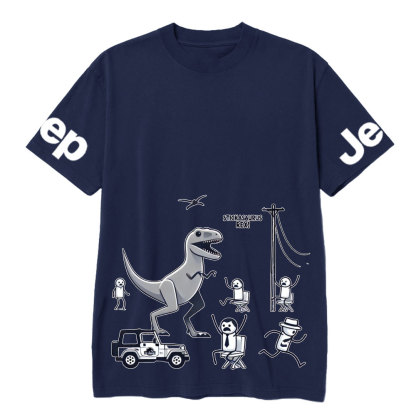 Horror Stickasaurus Rex Funny Jp T-Shirt