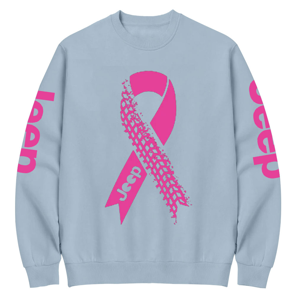 Jp Rutting Breast Cancer Ribbon Crew Neck Sweatshirt