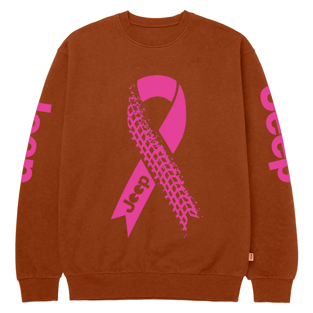 Jp Rutting Breast Cancer Ribbon Crew Neck Sweatshirt