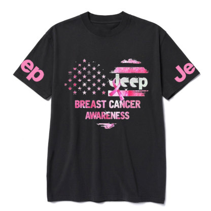Jp Heart Breast Cancer Awareness T-shirt