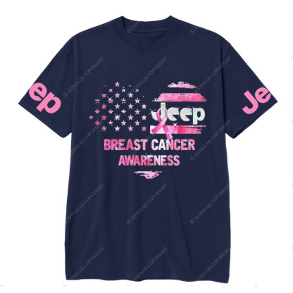 Jp Heart Breast Cancer Awareness T-shirt