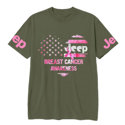Jp Heart Breast Cancer Awareness T-shirt