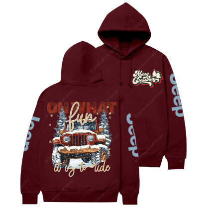 Merry Jpmas What Fun It Is To Ride Casual Hoodie