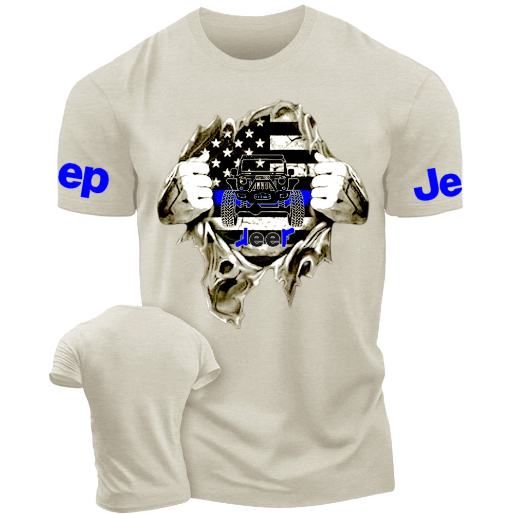 Jp Thin Blue Flag For Police Jp Lover Men T-Shirt