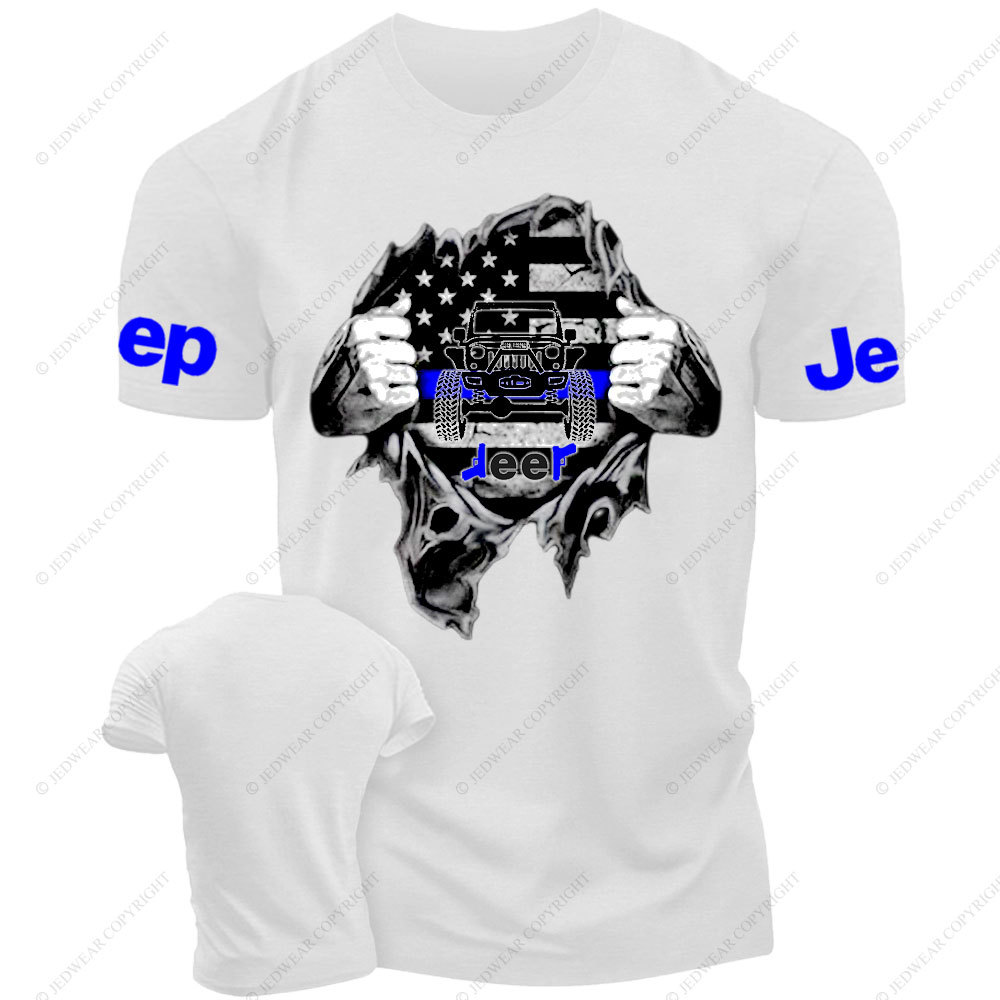 Jp Thin Blue Flag For Police Jp Lover Men T-Shirt