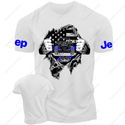 Jp Thin Blue Flag For Police Jp Lover Men T-Shirt