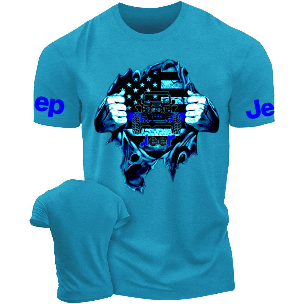 Jp Thin Blue Flag For Police Jp Lover Men T-Shirt