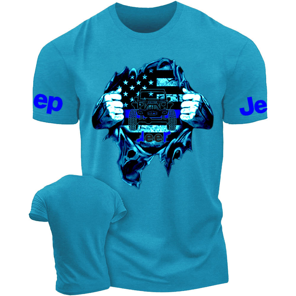 Jp Thin Blue Flag For Police Jp Lover Men T-Shirt