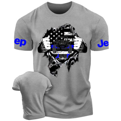 Jp Thin Blue Flag For Police Jp Lover Men T-Shirt