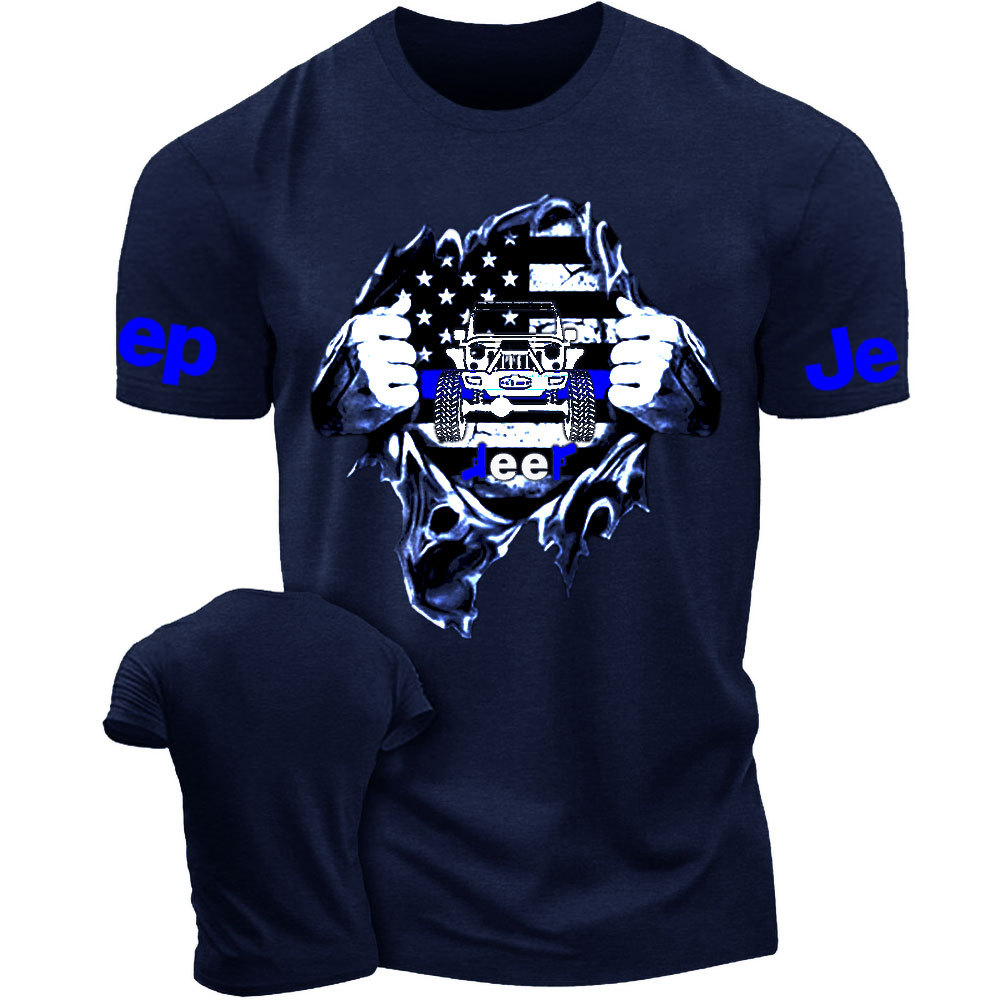 Jp Thin Blue Flag For Police Jp Lover Men T-Shirt