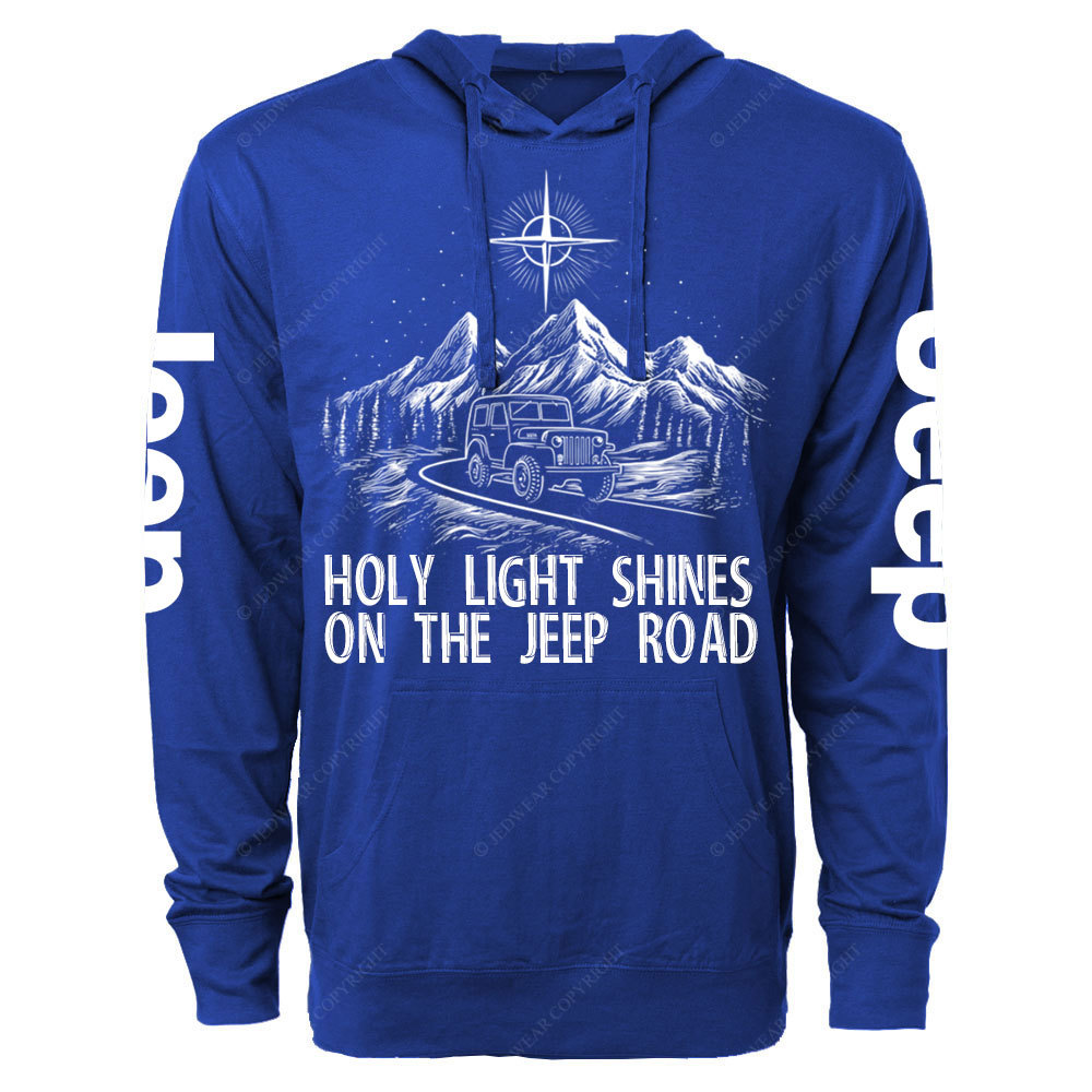 Holy light shines on the Jp Road Oversized Lightweight Hoodie