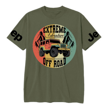 Retro Extreme Adventure Jp Off Road T-Shirt