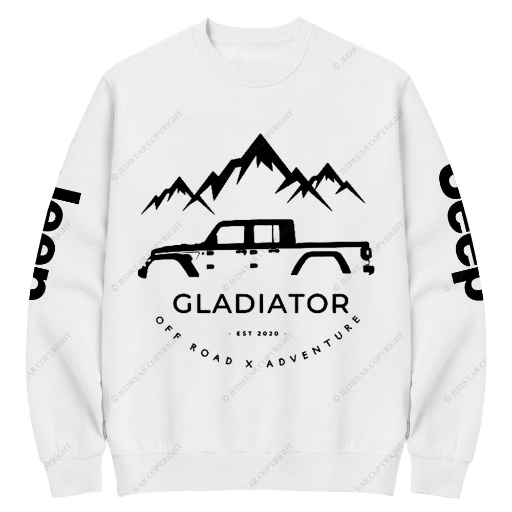Gladiator 4x4 Off Road Adventure Jp Crew Neck Sweatshirt