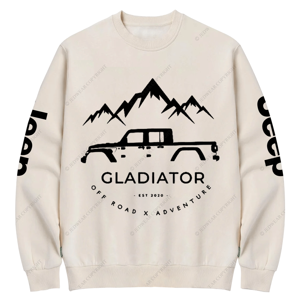 Gladiator 4x4 Off Road Adventure Jp Crew Neck Sweatshirt