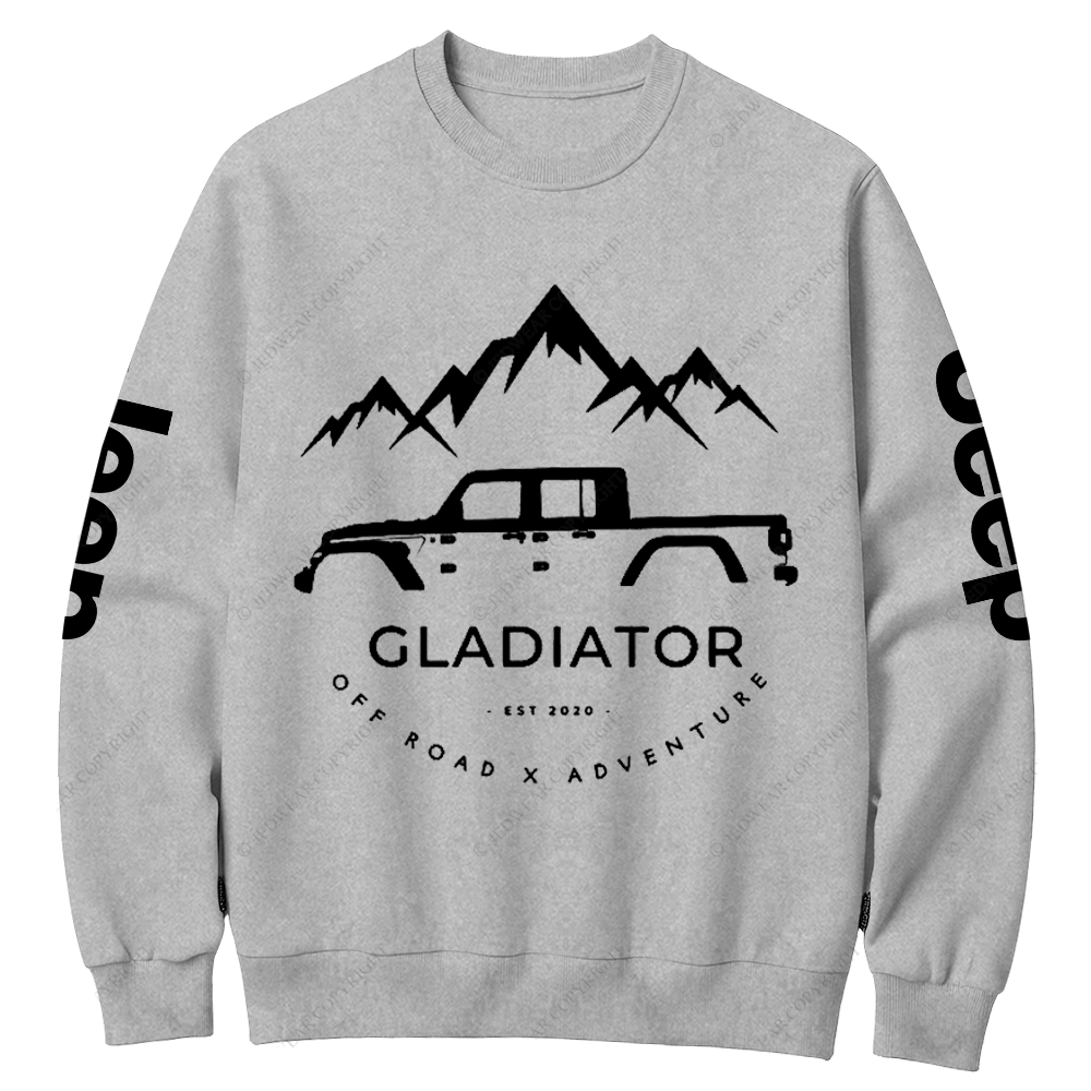 Gladiator 4x4 Off Road Adventure Jp Crew Neck Sweatshirt