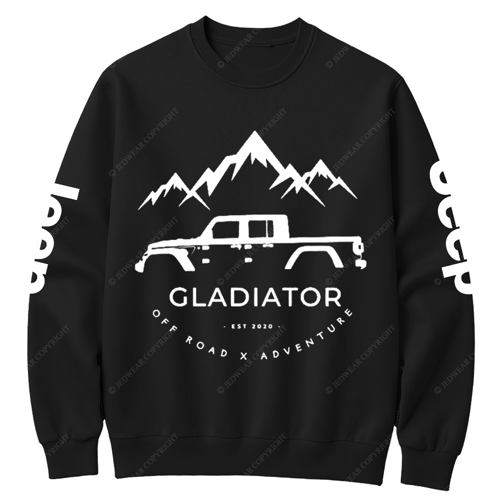 Gladiator 4x4 Off Road Adventure Jp Crew Neck Sweatshirt