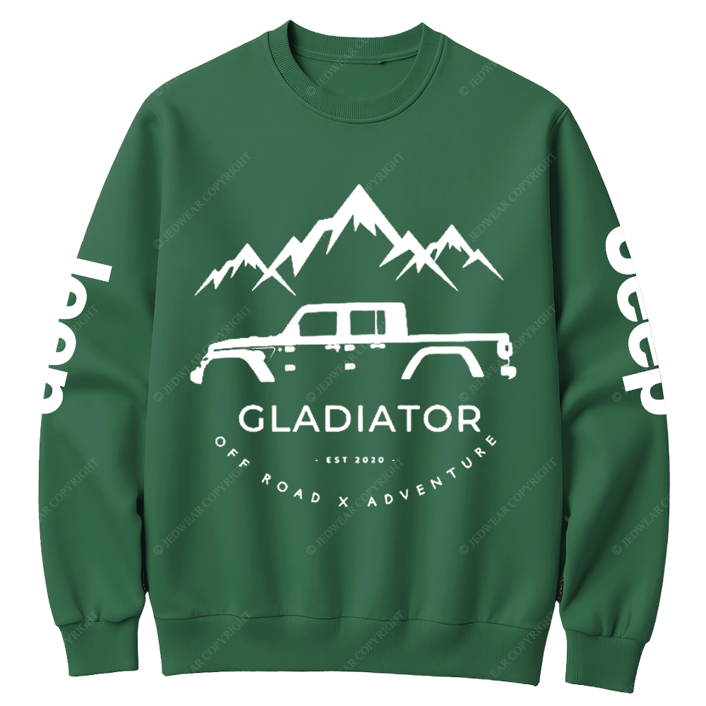 Gladiator 4x4 Off Road Adventure Jp Crew Neck Sweatshirt
