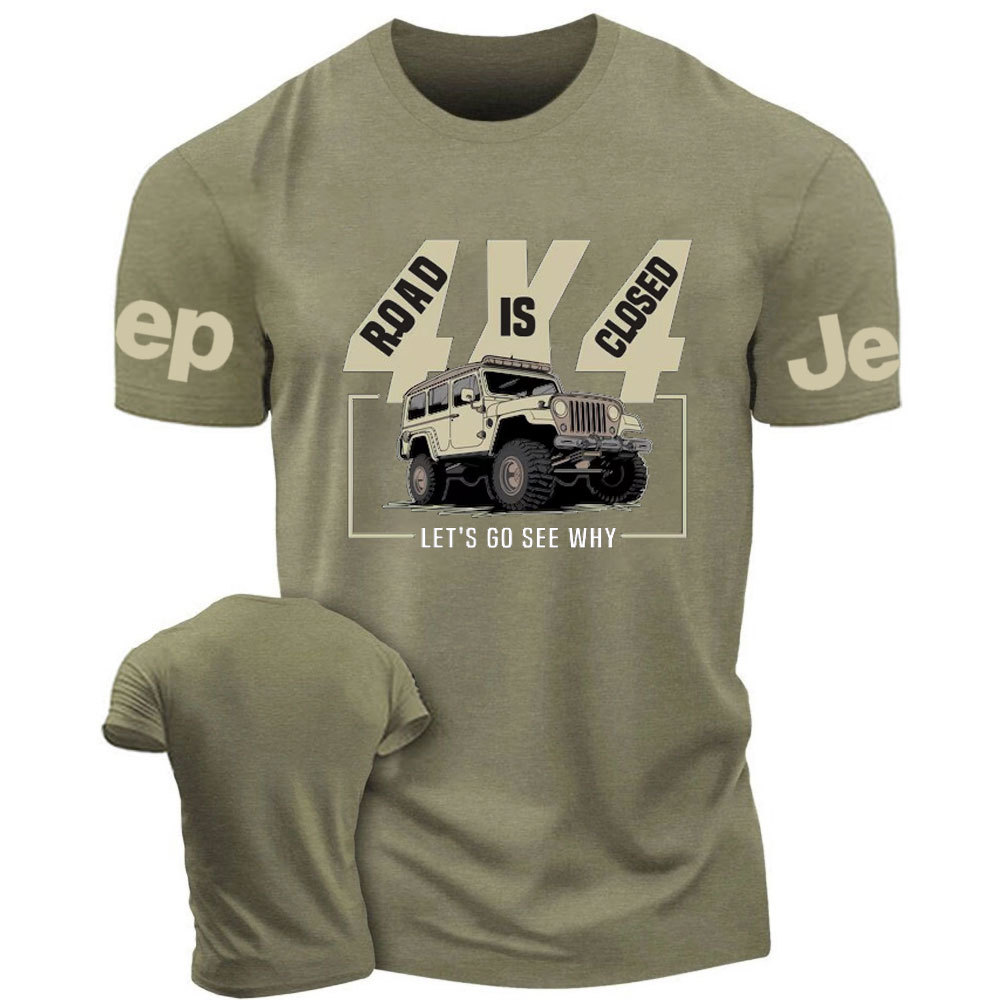 Road is Closed Jp Powerful Monster Let Us Go See Why T-Shirt