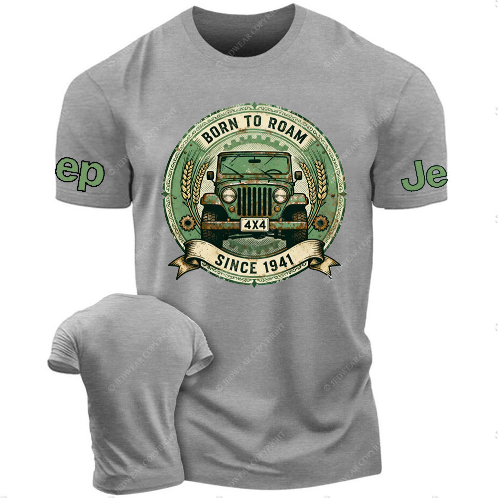 Born to Roam Since 1941 Distressed Green Jp T-Shirt