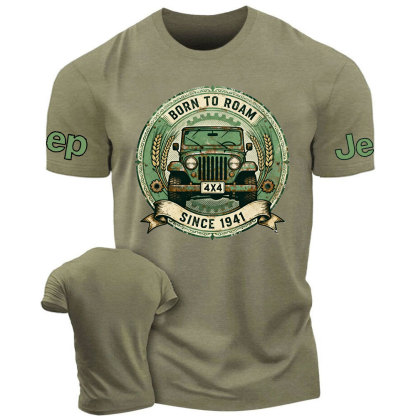 Born to Roam Since 1941 Distressed Green Jp T-Shirt