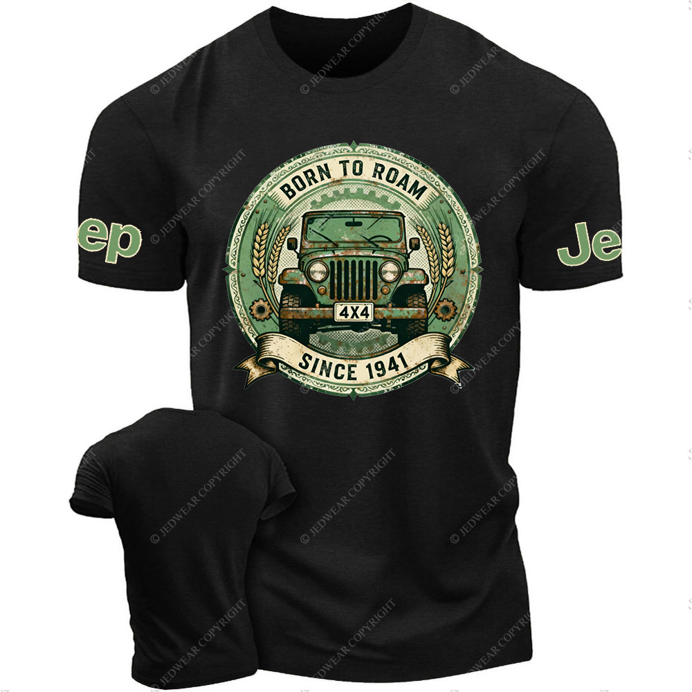 Born to Roam Since 1941 Distressed Green Jp T-Shirt