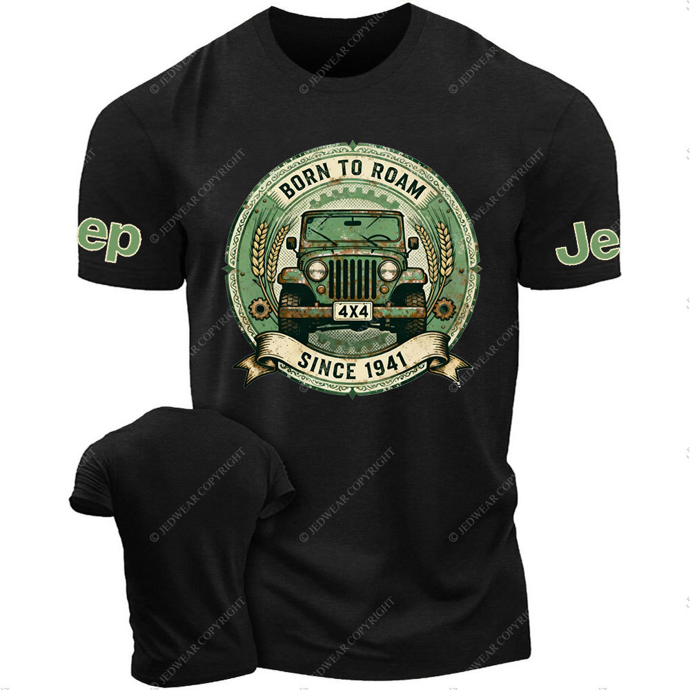 Born to Roam Since 1941 Distressed Green Jp T-Shirt