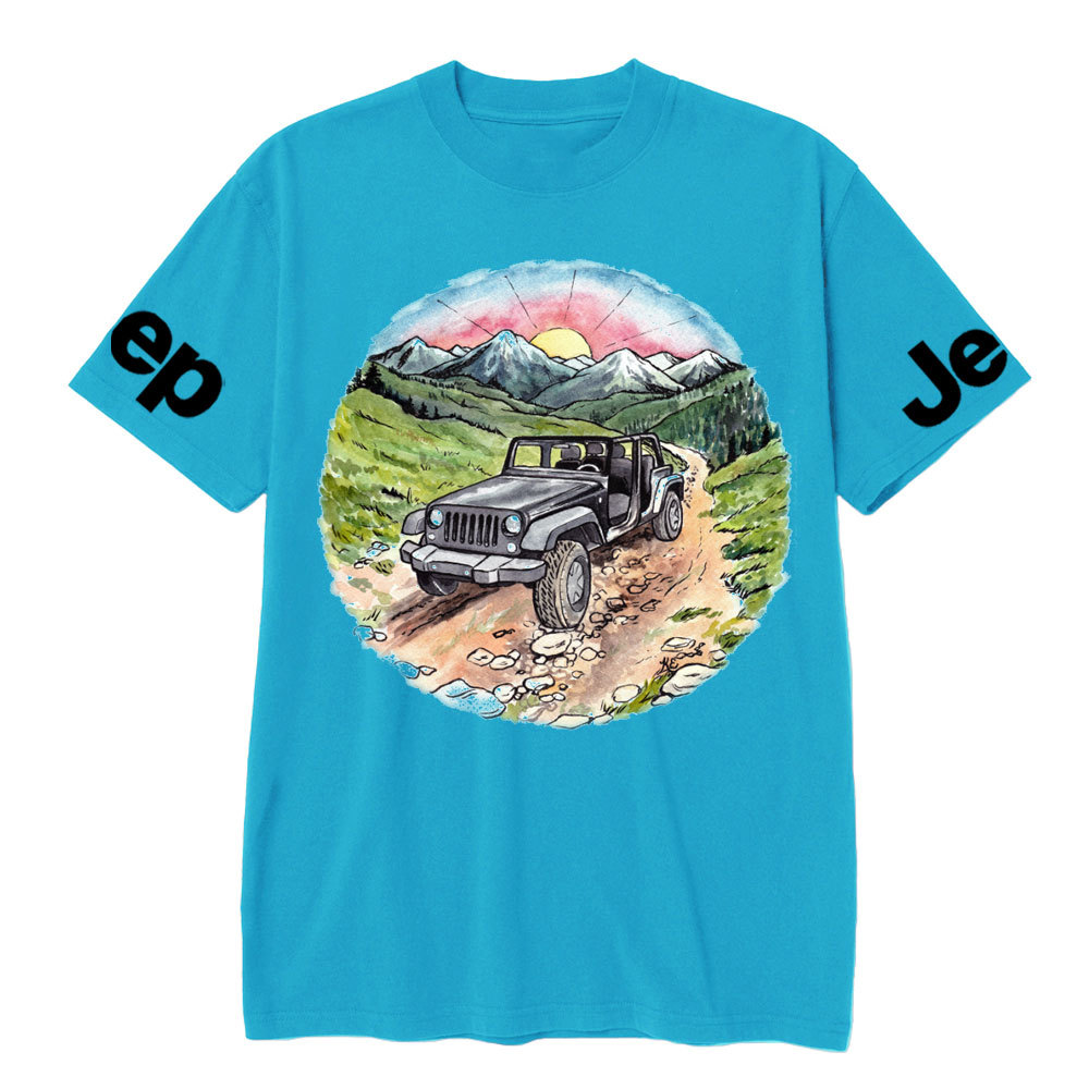 Sunset Mountains Trail Jp Lover T-Shirt